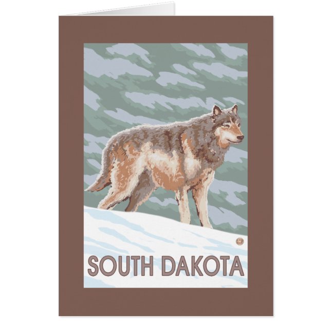 Grey Wolf StandingSouth Dakota (Front)