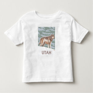 Grey Wolf StandingUtah Toddler T-Shirt