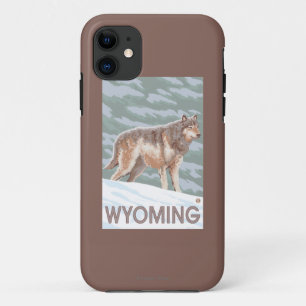 Grey Wolf StandingWyoming iPhone 11 Case