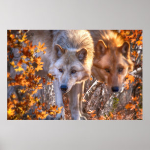 Grey Wolf "SUGAR MAPLE WOLVES" Poster