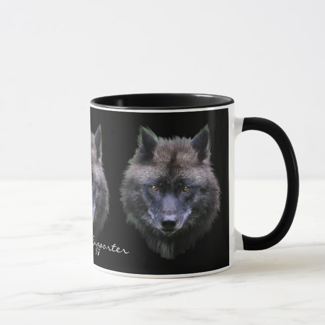 GREY WOLF SUPPORTER Wildlife Gift Mug (Right)