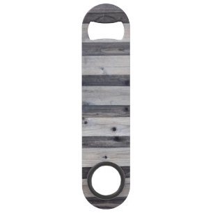 Grey Wood Fence Speed Bottle Opener
