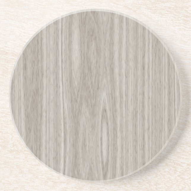 Grey Wood Grain Coaster (Front)