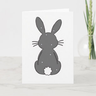 Grey Woodland Creature Art Card