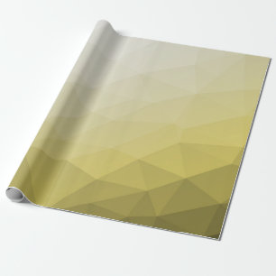 Grey Yellow ombre Mesh cool elegant Pattern Wrapping Paper
