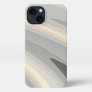 grey yellow pink waves iPhone 13 case