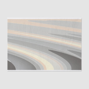 grey yellow pink waves tissue paper