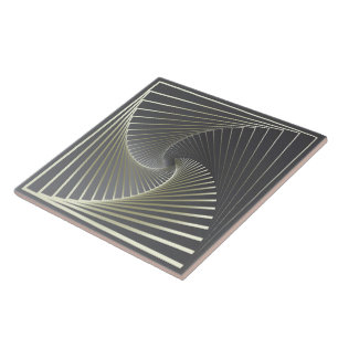 grey yellow twirl ceramic tile