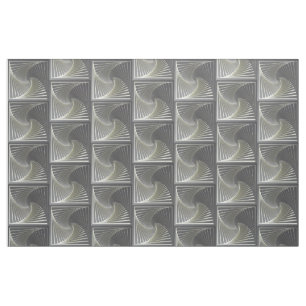 grey yellow twirl fabric
