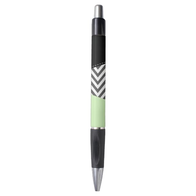 Grey Zigzag, Grey Chevron, Zigzag Pattern, Mint (Front Vertical)