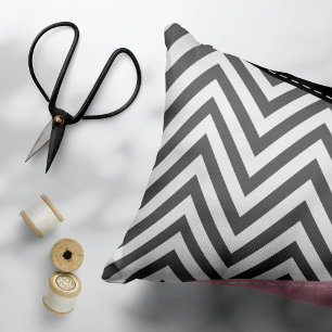 Grey Zigzag, Grey Chevron, Zigzag Pattern, Pink Pillowcase