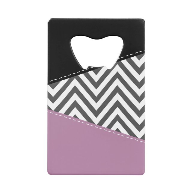 Grey Zigzag, Grey Chevron, Zigzag Pattern, Purple (Front)