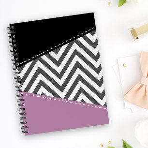 Grey Zigzag, Grey Chevron, Zigzag Pattern, Purple Planner