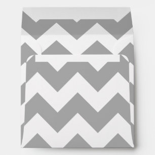 Grey Zigzag Pattern Envelopes