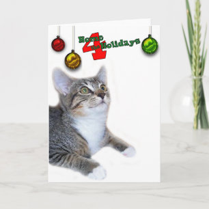 Greyfoot Cat Rescue Home 4 the Holidays Card