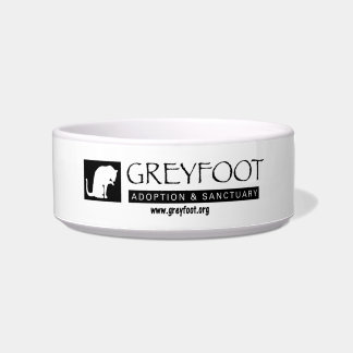 Greyfoot Cat Rescue Logo Pet Bowl