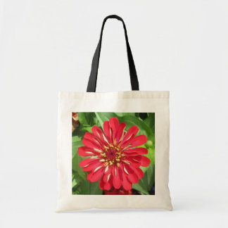 greyforaday Red Floral Tote Bag