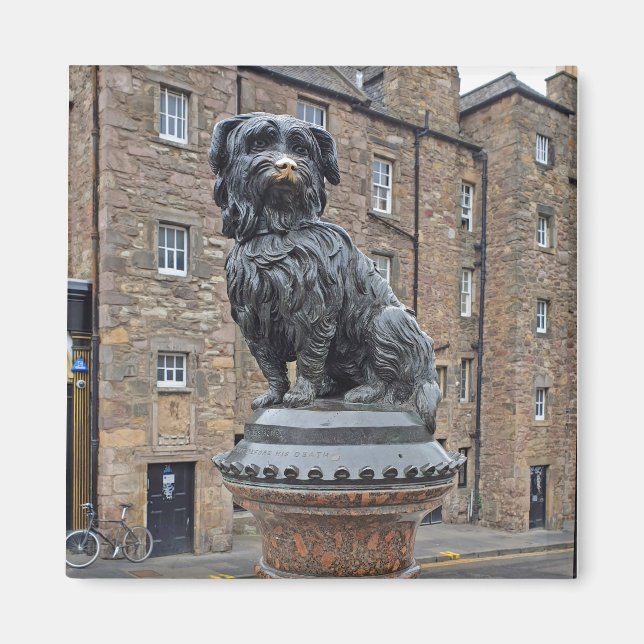 Greyfriars Bobby Statue in Edinburgh Magnet (Front)