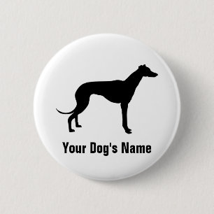 Greyhound グレイハウンド 6 cm round badge