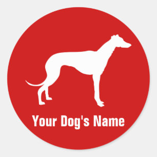 Greyhound グレイハウンド classic round sticker