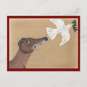 Greyhound and Dove Postcard