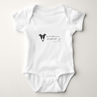 greyhound baby bodysuit