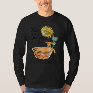 Greyhound Bathing In A Tub Of Sunflowers You Are S T-Shirt
