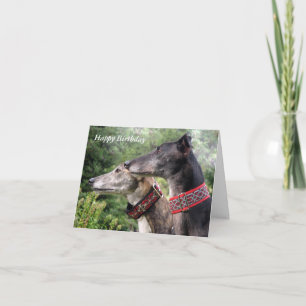 Greyhound birthday card (p338)