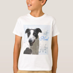 Greyhound Black & White Noel2 T-Shirt