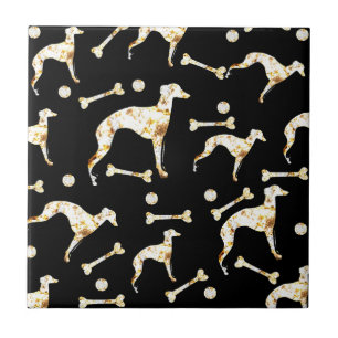GREYHOUND BLING CERAMIC TILE