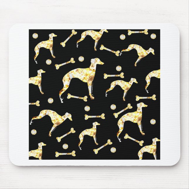 GREYHOUND BLING MOUSE PAD (Front)