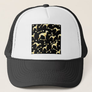 GREYHOUND BLING TRUCKER HAT