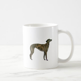 Greyhound (brindle) coffee mug