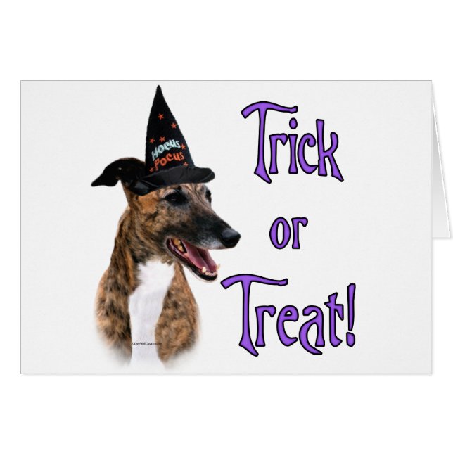 Greyhound (brindle) Trick (Front Horizontal)