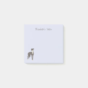 Greyhound Cartoon Dog Personalised Post-it Notes
