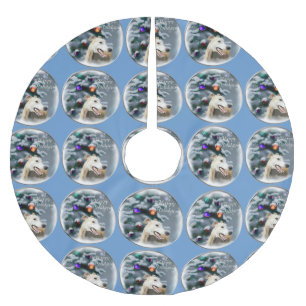 Greyhound Christmas Brushed Polyester Tree Skirt