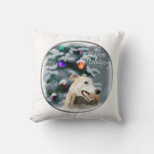 Greyhound Christmas Cushion