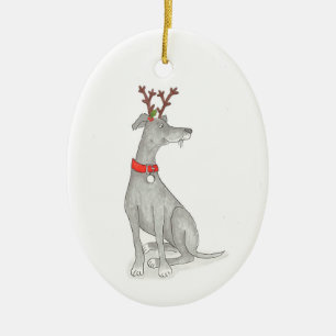 Greyhound Christmas decoration