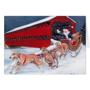 Greyhound Christmas Gettysburg Sach's Bridge Card