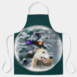 Greyhound Christmas Gifts Apron