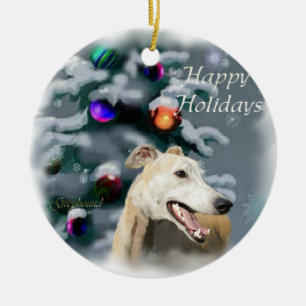 Greyhound Christmas Gifts Ornament