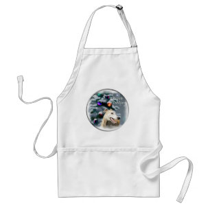 Greyhound Christmas Gifts Standard Apron