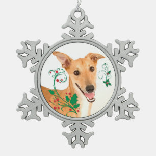 Greyhound Christmas Ornament