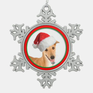 Greyhound Christmas Ornament