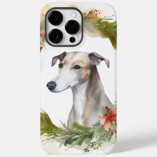 Greyhound Christmas Wreath Festive Pup  Case-Mate iPhone 14 Pro Max Case