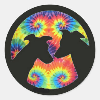 Greyhound Classic Round Sticker