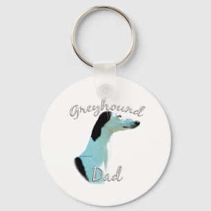 Greyhound Dad 2 Key Ring