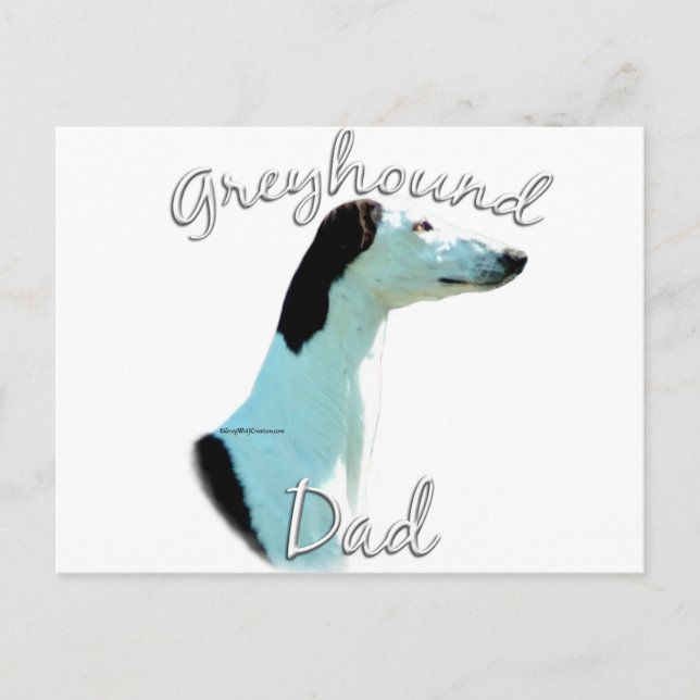 Greyhound Dad 2 Postcard (Front)