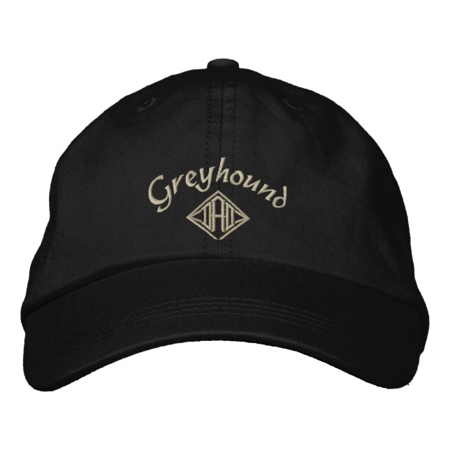 Greyhound Dad Gifts Embroidered Hat (Front)