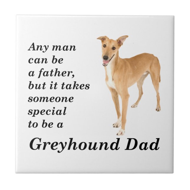 Greyhound Dad Tile (Front)